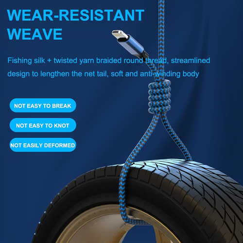 6Pack(3/3/6/6/6/10 Ft)[Apple Mfi Certified] Iphone Charger Long Lightning Cable - Picture 5 of 12