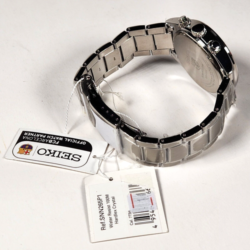 Vtg Seiko Chronograph FC Barcelona Official Men Watch W/R 100M SS Qtz (SNN265P1) - Picture 5 of 23
