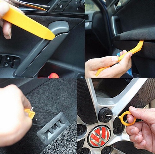 Universal Pry Removal Open Tools Kit Car Dash Door Trim Panel Clip Radio/Lights - Picture 5 of 6