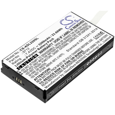 7,4V Akku für Additel ADT 220 Multifunktions Loop Cal 3200mAh Li-Polymer