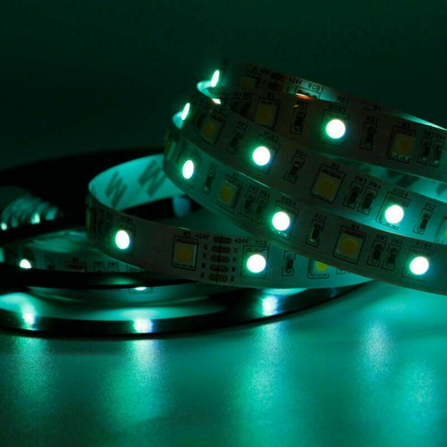 SMD 5050 RGB CCT LED Strip light Waterproof DC 12V 24V CCT RGBW tape lamp 1/3/5m - Picture 23 of 38