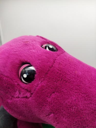 LYONS 26" Plush BARNEY The Purple Dinosaur Vintage Large Huge Jumbo Stuffed Toy - Picture 10 of 10