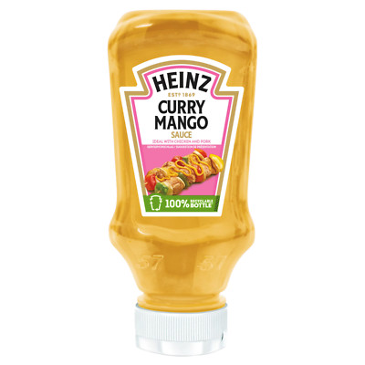 HEINZ Curry Mango Sauce in squeeze bottle READY to SERVE-VEGAN-FREE SHIPPING