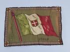 Italy Country Nation Tobacco Felt Flag Tobacacciana Antique 10.5"x7.5" 1900's