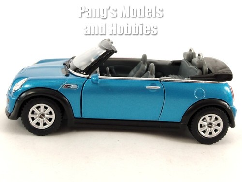 Mini Cooper S Convertible 1/28 Scale Diecast Model by Kinsmart - BLUE - Picture 5 of 12