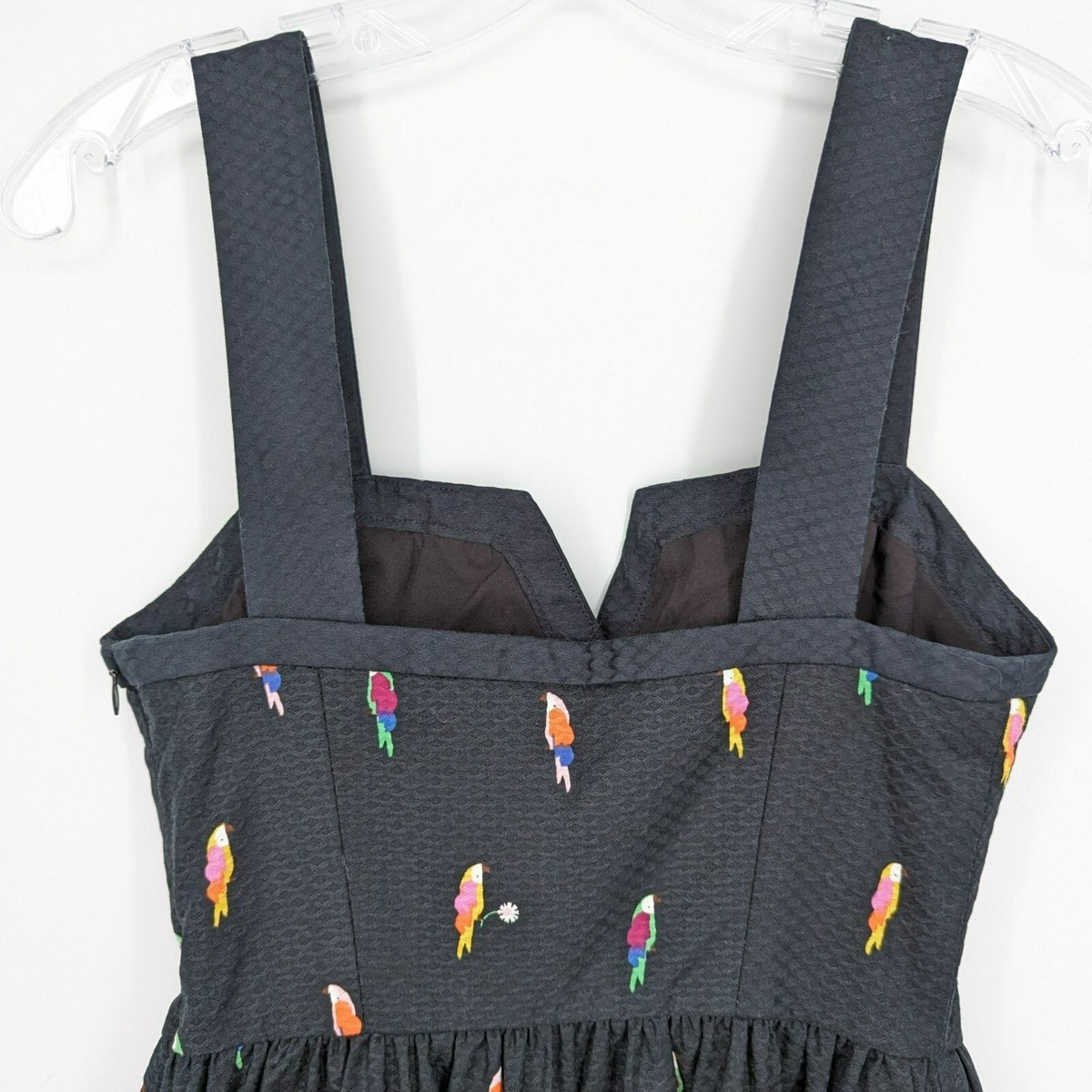 kate spade flock party dress KATE SPADE NEW YORK Novelty Parrot Flock Party Jacquard Dress, Size 4