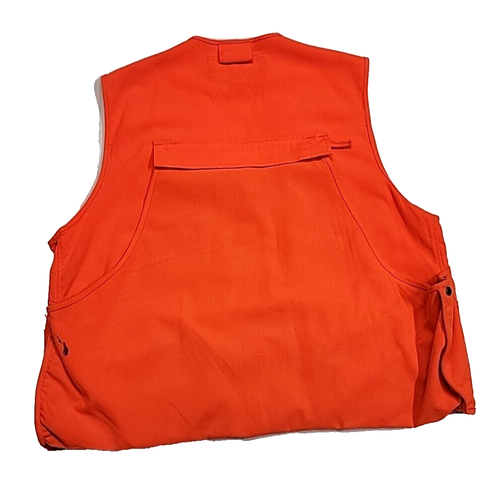 Vintage Field & Stream Safety Orange Shotgun Shell Hunting Gaming Vest Men Large - Picture 13 of 13