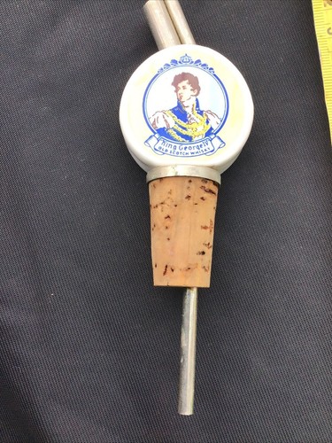 VINTAGE CERAMIC KING GEORGE IV  SCOTCH WHISKEY OPTICS BOTTLE POURER - Picture 6 of 7
