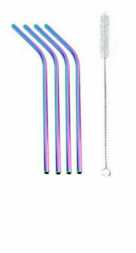 Metal Straws Reusable Mix Color Stainless Steel Drinks Summer Party Eco Friendly - Picture 2 of 8