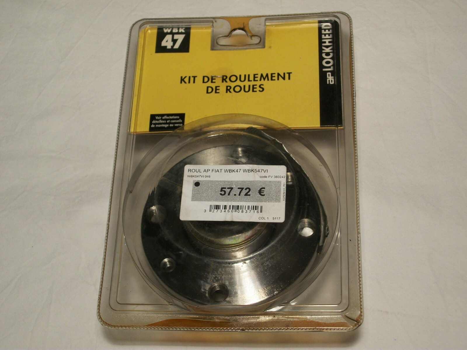 Kit roulement de roue arriere WBK47 pour Alfa Romeo 155 et Lancia