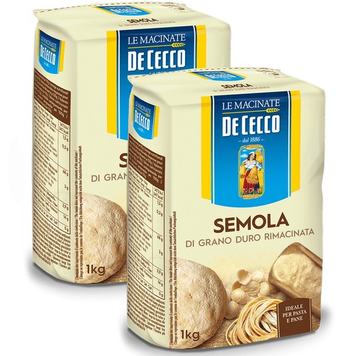 2x De Cecco Semola Hartweizengrieß gemahlen 1000g Packung - Bild 1 von 7