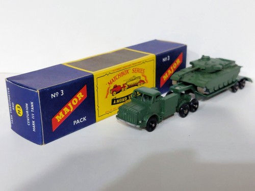 Matchbox Lesney Major Pack No3 Tank Transporter & Centurion Tank VNMB Superb