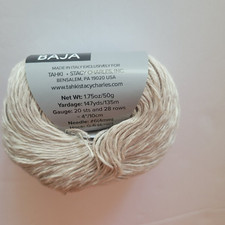 Baja Tahki Yarns Sand Beige Italian 100 Cotton 1.75oz/50g Ball