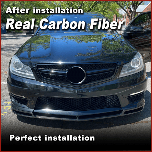 Alerón delantero de carbono para Mercedes W204 C63 AMG 2012-2014 - Imagen 2 de 10