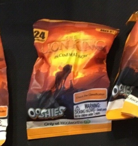 Lion King Ooshie (2019) Disney, Surprise Mystery Toy Blind Bag, New & Sealed - Foto 2 di 7