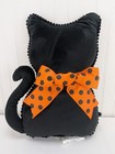 Black Cat Shaped Pillow Plush 14" Stuffed Animal Halloween Home Decor Walmart