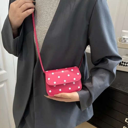 PU Material Mini Shoulder Bag Polyester Lining Mini Square Bag Ladies - Picture 8 of 14