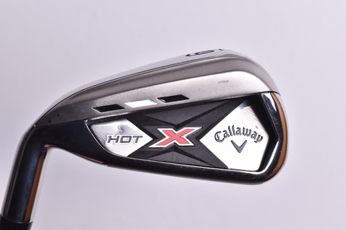 CALLAWAY XHOT 6 IRON GOLF CLUB REGULAR FLEX GRAPHITE SHAFT CAVITY BACK LEFT HAND
