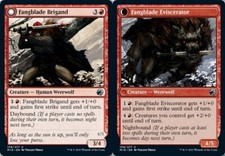 FANGBLADE BRIGAND X 4 N/M MIDNIGHT HUNT MAGIC THE GATHERING