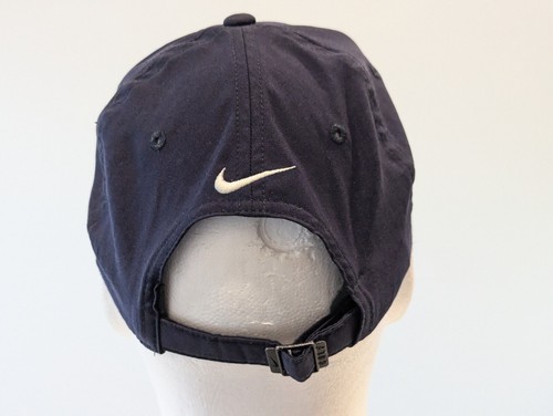 Nike DriFit lightweight Pinstripe Pattern Hat Baseball Cap Adjustable Strap Navy - Picture 6 of 12