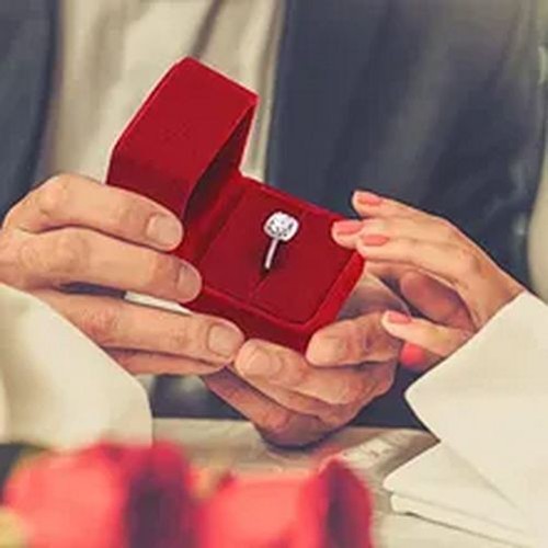 Red Velvet Ring Box - Square Jewelry Case Storage Organizer Earrings Boxs 6PC - Picture 7 of 23