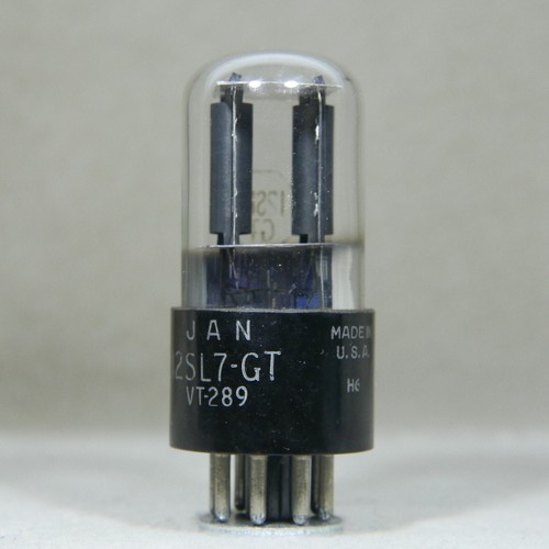 RCA JAN 12SL7-GT VT-289 schwarze Platte Vakuumröhre Made in USA stark - Bild 2 von 14