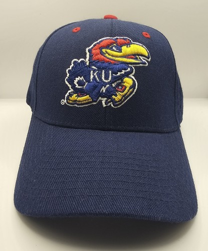 Kansas Jayhawks NCAA Zephyr Blue 7 1/8 Size Hat Cap New