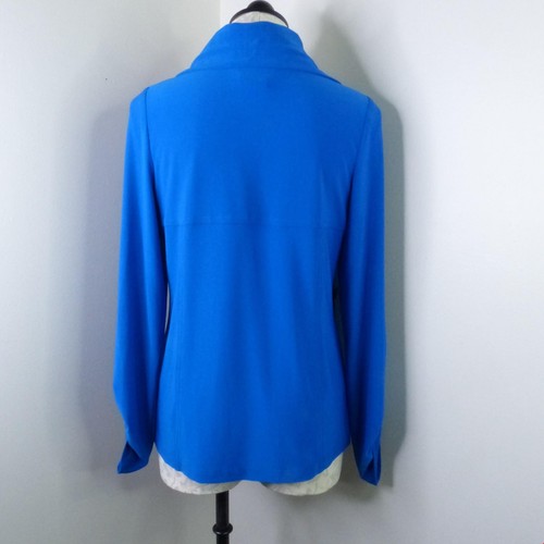 Zoe Michael Phillips Damen M Slinky Blau Knopfleiste Cardigan Coatigan Jacke - Bild 6 von 7