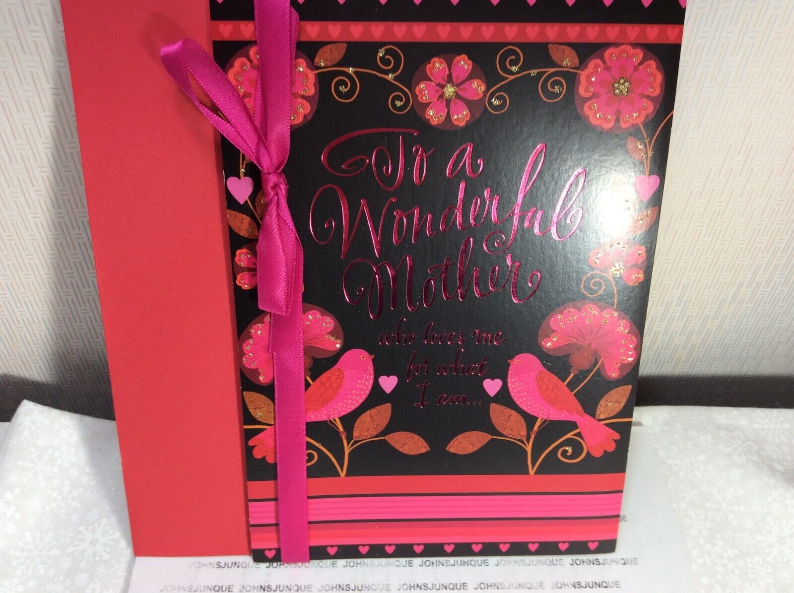 HALLMARK MOTHER CHRISTMAS GREETING CARD New w/envelope "Who loves me for what.." - Picture 2 of 3