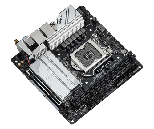 ASRock Z590M-ITX/ax Mini ITX Motherboard LGA1200 DDR4 Z590 10th 11th Gen Wi-Fi 6 - Bild 2 von 4