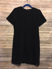 Vintage R  K Originals Petite Womens 6P Black Short Sleeve Velvet Dress Velour