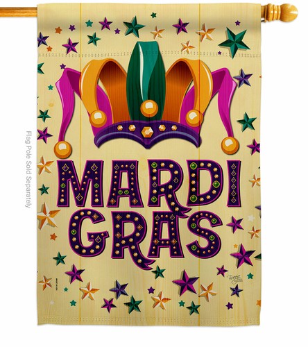 Celebration Mardi Gras Garden Flag Spring Decorative Gift Yard House Banner - Picture 3 of 17