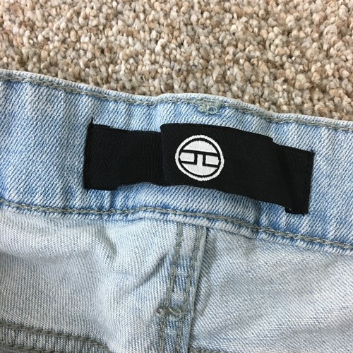 Jordan Craig Shorts 32 Mens Blue Denim Ripped Pockets Jorts Casual Modern Fit - Picture 7 of 12