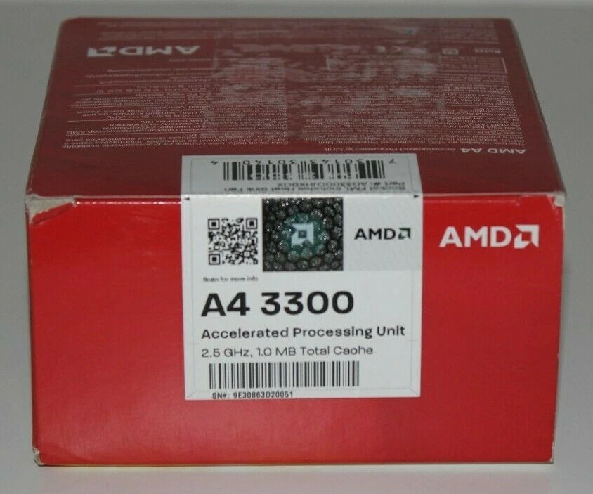 NEW AMD Fusion A4-3300 2.5GHz Dual-Core (AD3300OJHXBOX) Processor Sealed - Image 2 of 4