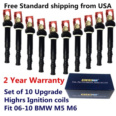 Set of 5 Performance Ignition Coils For 2006-2010 BMW M5 M6 5.0L V10 E60 E63 E64