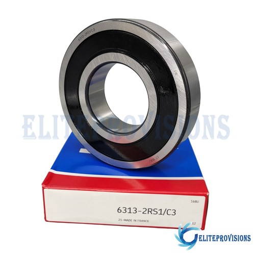 FOR SKF 6313 2RS1/C3 DEEP GROOVE BALL BEARING RUBBER SEALED 65x140x33 - Picture 3 of 8