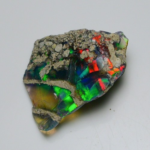 Schwarzopal grob 14,50 kt natürlicher äthiopischer Welo Opal Roh Feuer Jwelleery Grade - Bild 10 von 13