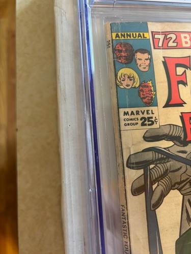 Fantastic Four Annual #2 CGC 4.0 CR-OW Marvel 1964 Origin Doctor Doom Lee Kirby - Picture 3 of 12