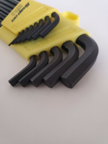 Snap On Tools L-shaped EXTRA LONG Ball HEX SAE Wrench Set w/Holder -13 keys NEW! - Picture 3 of 6