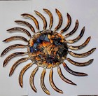 Horseshoe Beautiful Shimmering Hand Crafted Patina Sun