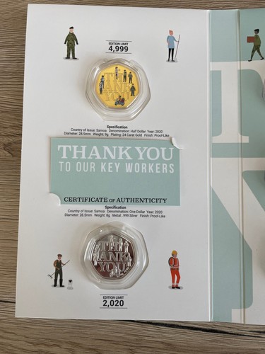 2020 Thank You To Our Key Workers 14 Münzen Kompletter Sammlungssatz - Bild 2 von 5