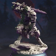Corsicus Werewolf Knight Fighter Paladin Barbarian Miniature | D&D DnD