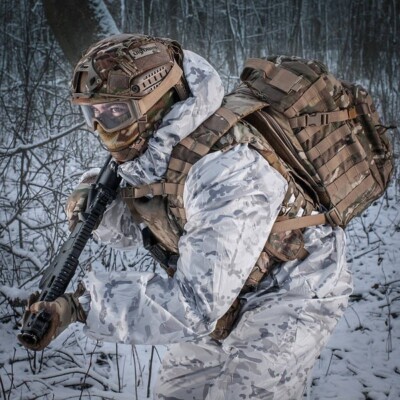 AiE Short Cape Snow Camo Printed 24aw L