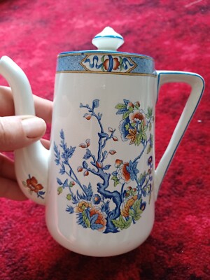 Vintage Royal Worcester Palissy Blossom, Tee-/Kaffeekanne selten!