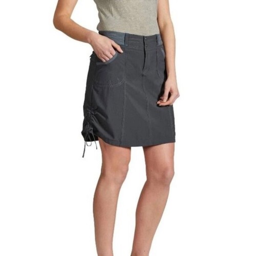 Kuhl Women’s 6 Durango Skort Dark Grey Athletic Hiking Gorpcore Ruched - Picture 2 of 12