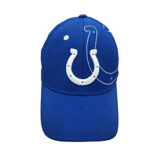 Indianapolis Colts NFL Team Apparel Reebok Mens Size S/M Blue Fitted Hat Cap