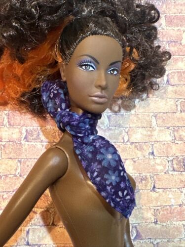 Barbie fashion doll 1:6 scale Blue Floral scarf Only -Free USA Shipping ⭐️
