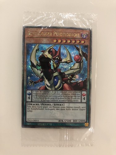 Yugioh Buntäugiger Pendeldrache Quarter Century Secret Rare TN23-DE011 - Bild 1 von 3