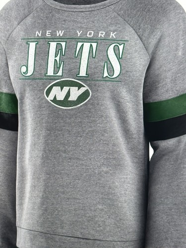 New York Jets NFL Damen Big Role Raglan Pullover Sweatshirt Größe Large - Neu mit Etikett - Bild 1 von 9