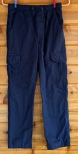 SIMPLY STYLED PANTS BOYS SIZE 10-12 CARGO BLUE COLOR PRE-OWNED COTTON
